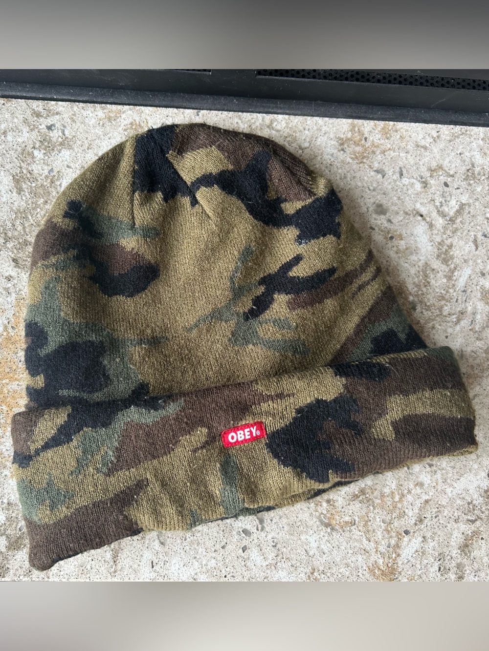 Obey Camo Beanie (Unisex)